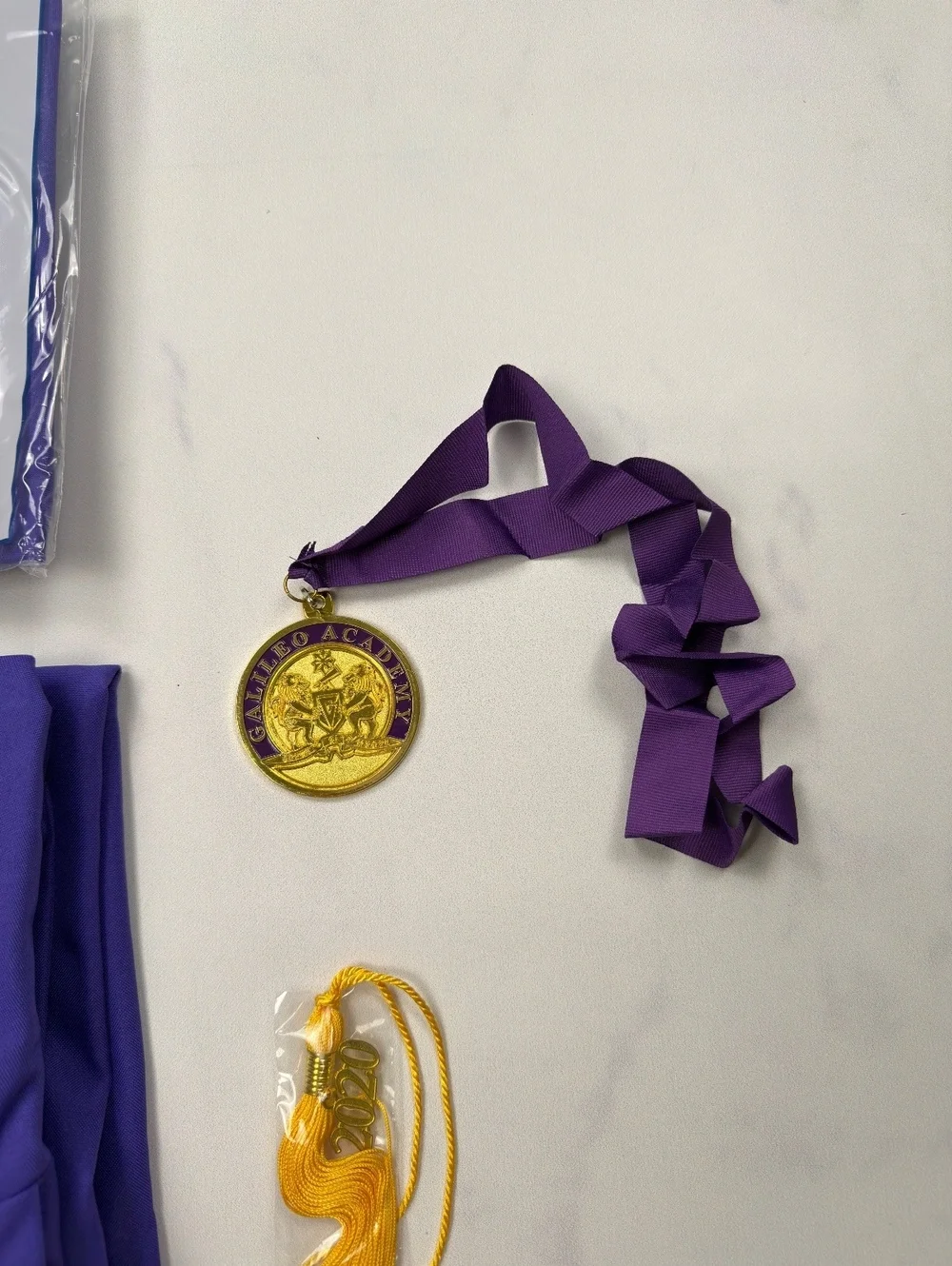 GraduationSource Purple Graduation Gown Set with Medal Size 51
